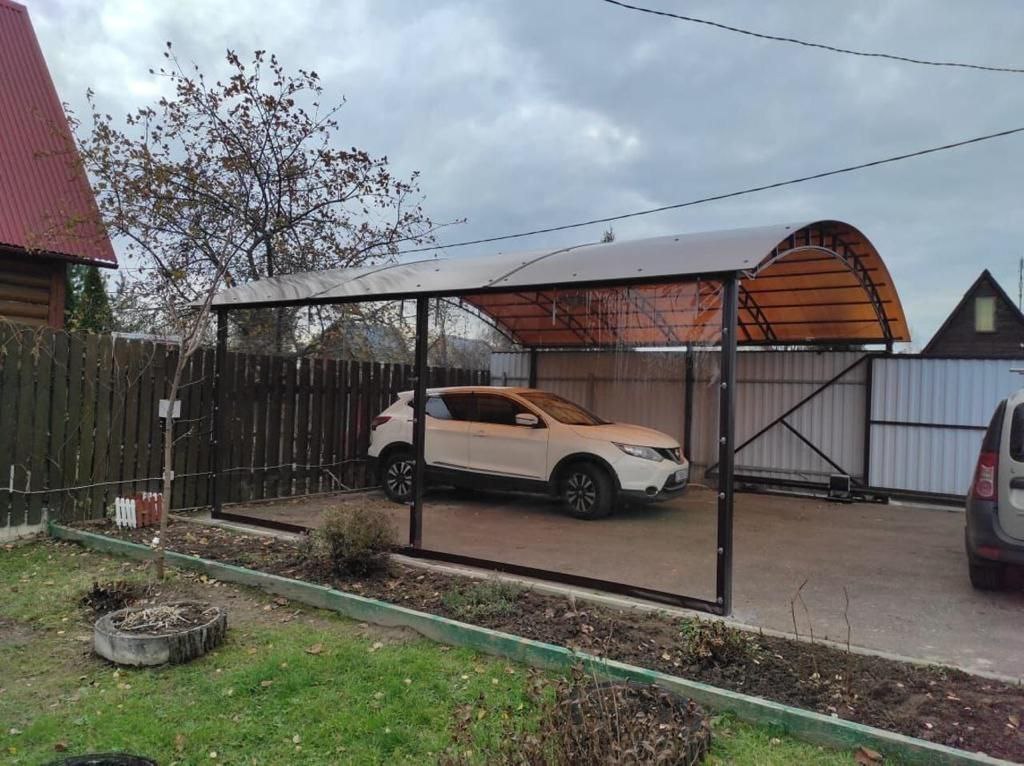 Прозрачные шторы ПВХ для навеса под автомобиль в Плавске